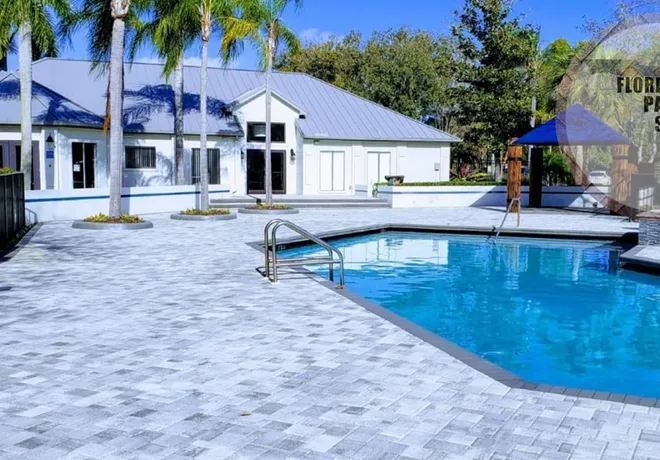 Paver pool deck by Florida Paver Savers